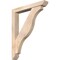 Ekena Millwork Funston Slat Smooth Bracket w/ Offset Brace, Douglas Fir, 5 1/2"W x 36"D x 44"H BKT0604X36X44FST06SDF - alternate 1